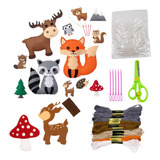 Kit De Costura Cognitivo Feltro Infantil Montessori Animais