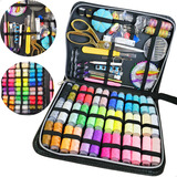 Kit De Costura Completo Estojo de 200 Pcs Linha Tesoura Top