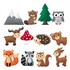 Kit De Costura Infantil Com Bonecos De Animais Da Floresta