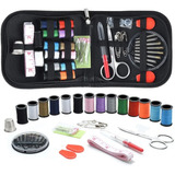 Kit De Costura Rápido Viagem Estojo Linhas Agulhas Alfinetes