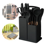 Kit De Cozinha 19 Pçs Luxo Premium Talheres Completo