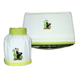 Kit De Cozinha Capa Para Fogão 6 Bocas E Capa Para Botijão