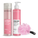 Kit De Cuidado Com A Pele Beyoung Corporal Memories Hidratante Sabonete Líquido Para Todos Os Tipos De Pele 3 Peças