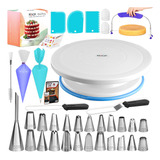 Kit De Decoração De Bolos Rfaqk 64 Unidades Com Curso De Víd
