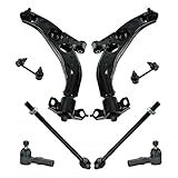 Kit De Direção E Suspensão 8 Peças Braços De Controle Articulações Esféricas