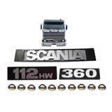 Kit De Emblemas C Travas Scania 112hw Frontal