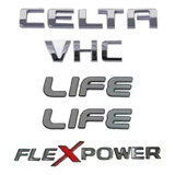 Kit De Emblemas Celta Vhc Life Flexpower Resinado 2007/2011