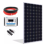 Kit De Energia Solar 1 Painel 280w Controlador 30a Cabo 10m Cor Preto Voltagem De Circuito Aberto 38 33v Voltagem Máxima Do Sistema 31 94v