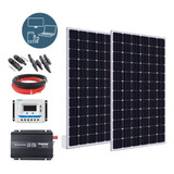 Kit De Energia Solar 2x 280w Controlador 30a Tv Pc Carrg