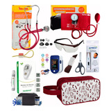 Kit De Enfermagem Completo Premium Com Medidor De Glicose