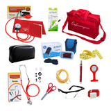 Kit De Enfermagem Completo Premium Com Relógio Promoção