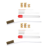 Kit De Escova De Agulha Para Limpeza De Bicos Com 2 Conjunto