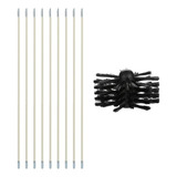 Kit De Escova De Limpeza De Chaminé 9pcs Pólos Com Cabeça