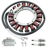 Kit De Estator 237878 S 15 20 AMP Compatível Com Kohler K161 K181 K241 CH11 CH15 CH18 CH25 CV11 CV15 CV18 CV22 Cortador De Grama Substitui 54 755 09 S KH 237878 Com 25 4 03 03 S Retificador Regulador