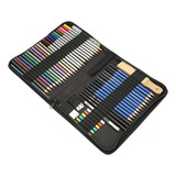 Kit De Estojo 51 Pçs Desenho Lápis Profissional Pintura Arte