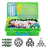 Kit De Estrutura QuíMica Modelo De Bola Molecular De 928 PeçAs Com AtôMica LigaçãO Nuvem De Carga Kit De Modelo OrgâNico InorgâNico Para Aluno E Professor Kit CiêNcias De Modelagem Green