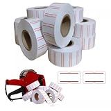 Kit De Etiqueta Adesiva Para Preço 10 Rolos Com 8000 Etiquetas Para Etiquetadora Mx5500 E Mx5500 50 PM5500A Cada Rolo Contém 600 Unidades Total 6 000 Etiquetas