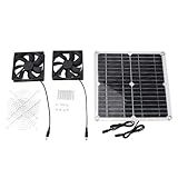 Kit De Exaustor Movido A Energia Solar Sunicon 14W Silencioso Versátil Eficiente Ventilação Ventilador De Painel Solar Com Motor Para Estufa Galpão Galinheiro Garagem