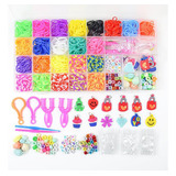 Kit De Fabricação De Pulseiras Loom Elásticos Diy Arts Craft