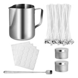 Kit De Fabricação De Velas Diy Potes Mechas Latas E Colhe