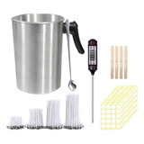 Kit De Fabricação De Velas Pote Wicks Cera Velas Conjunto