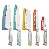 Kit De Facas Cuisinart ColorCore C77CR 10P Aço Inoxidável Com Protetores De Lâmina 10 Peças