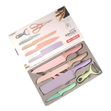 Kit De Facas Gourmet Colorida 6 Peças