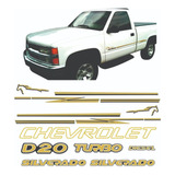 Kit De Faixa Adesivo Lateral Silverado 2000 Completo