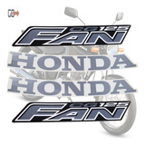Kit De Faixa Para Moto Honda Fan 125 2008 Cor Cinza
