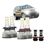 Kit De Farol Led H4 H13 9007 Para Farol Alto E Baixo