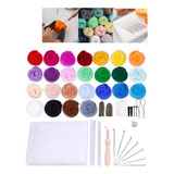 Kit De Feltro De Lã Diy De 25 Cores
