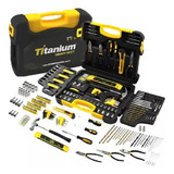 Kit De Ferramentas Combinadas De 300 Peças Titanium 05495 Preto amarelo