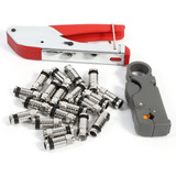 Kit De Ferramentas De Compressão Para Conectores Rg58 Rg59 R