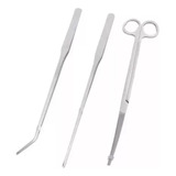 Kit De Ferramentas De Manutenção De Aquário Pinças Tesouras