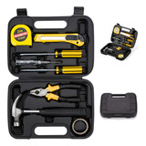 Kit De Ferramentas Jogo Chaves Martelo 8 Peças Com Maleta