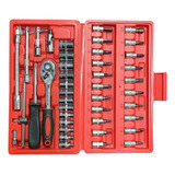 Kit De Ferramentas Multiuso Com 46 Peças Incluso Maleta Full