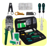 Kit De Ferramentas Para Manutenção De Redes De Informática Com Rj45 E Alicate De Crimpagem   Estojo Prático Rws