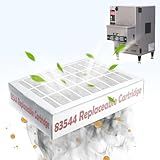 Kit De Filtro 83544 Para Fritar Perfeitamente Filtros De Ar De Carvão Ativado Compatível Com 2Fv803 Pfa570 Pfc570 Isolamento De óleo E Fumos Ar Limpo Fácil Substituição