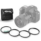 Kit De Filtro De Close Up Macro Ultimaxx Profissional De Quatro Peças HD De 72 Mm 1 2 4 10 Filtros De Dioptria Para Canon Nikon Sony Sigma Olympus Tamron E Mais