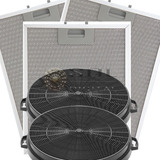 Kit De Filtros Metálico Carvão Para Coifas Electrolux 90cx