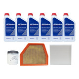 Kit De Filtros Troca De Óleo Chevrolet Captiva 3 6 Gas 2008 2011 Com Filtro De Ar Do Motor Acdelco 5w30 Semissintetico