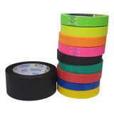 Kit De Fita Crepe Adesiva Para Uso Geral E Eventos Colorida Cor Colorido