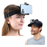 Kit De Fixação De Smartphone E Gopro Na Cabeça