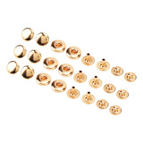 Kit De Fixadores Snap Buttons Com 200 Conjuntos De Cobre For