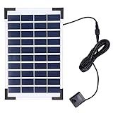 Kit De Fonte Solar De água De 10V 5W Bicos Diferentes Fáceis De Usar Longa Vida útil Kit De Bomba De água De Fonte Solar Miniatura Portátil Para Tanques De Peixes Para Piscinas
