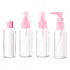 Kit De Frascos Para Viagem Porta Shampoo Mala Mini 4 Peças