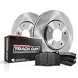 Kit De Freio Dianteiro Power Stop TDBK104 Track Day Rotores De Freio E Pastilhas De Freio