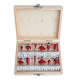 Kit De Fresas Para Tupia Madeira 6mm Com 12 Peças Charbs