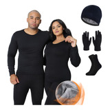 Kit De Frio Blusa Calca Térmica Luvas Meias Touca Quentinha