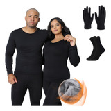 Kit De Frio Conjunto Segunda Pele Térmico Meia Luva 